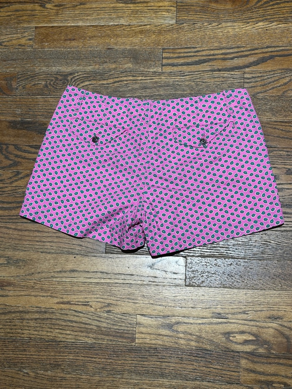 Ralph Lauren Pink Printed High-Waist Cotton Shorts - Picture 5 of 7